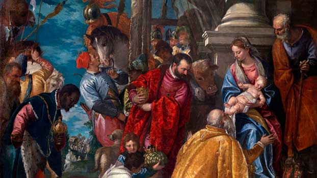 Adorazione dei Magi di Paolo Veronese dettaglio