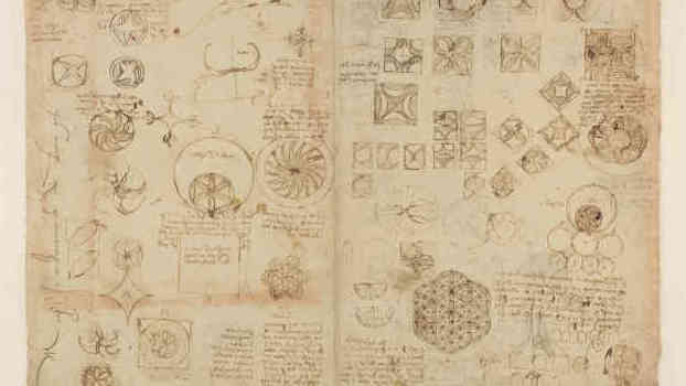 Leonardo da Vinci, Codice Atlantico, foglio 482 recto, dettaglio