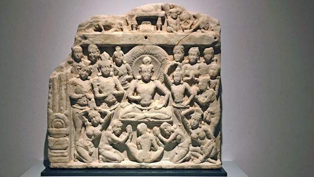 scena dal Mandhata Jataka, Andhra Pradesh, Amaravati. II° secolo d.C., pietra calcarea - Photo: MaSeDomani
