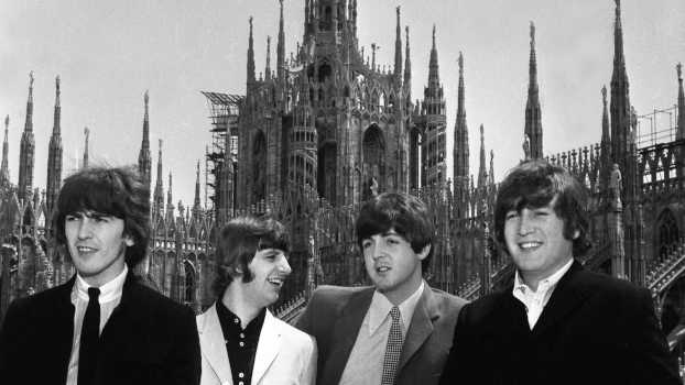 I Beatles sul tetto del Duomo © Archivi Farabola