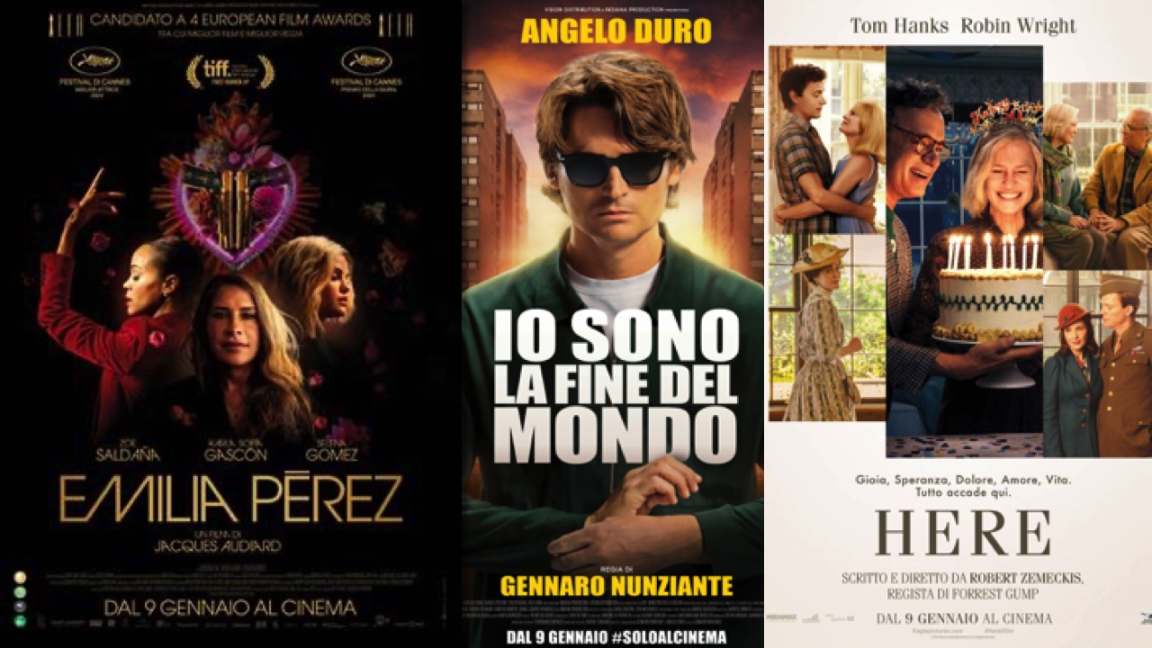 i film in uscita solo al cinema il 9 gennaio 2025